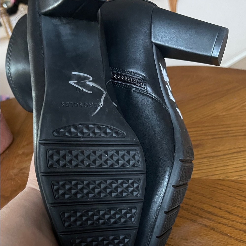 AEROSOLES Black Heeled Boots - Picture 4 of 5